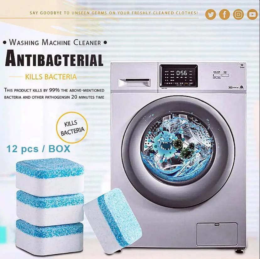 Washing Machine Cleaning Tablets – 12pcs/box